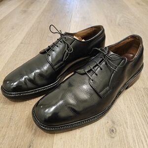 Allen Edmonds Ostendo Leads Derby Size 10 Black Pebbled Leather Shoes 9518